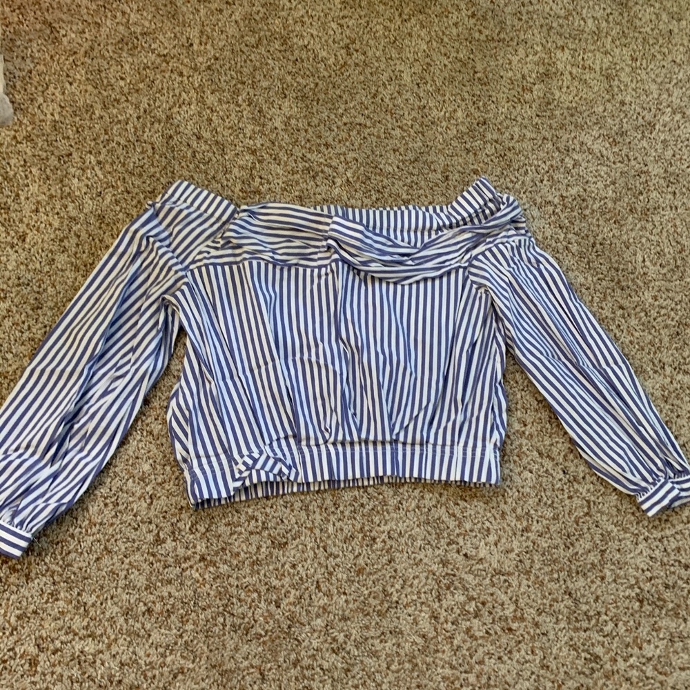 zara off the shoulder top